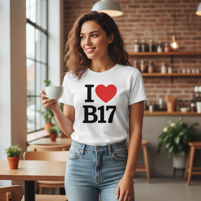 Harborne - T-Shirt - I heart B17 Design