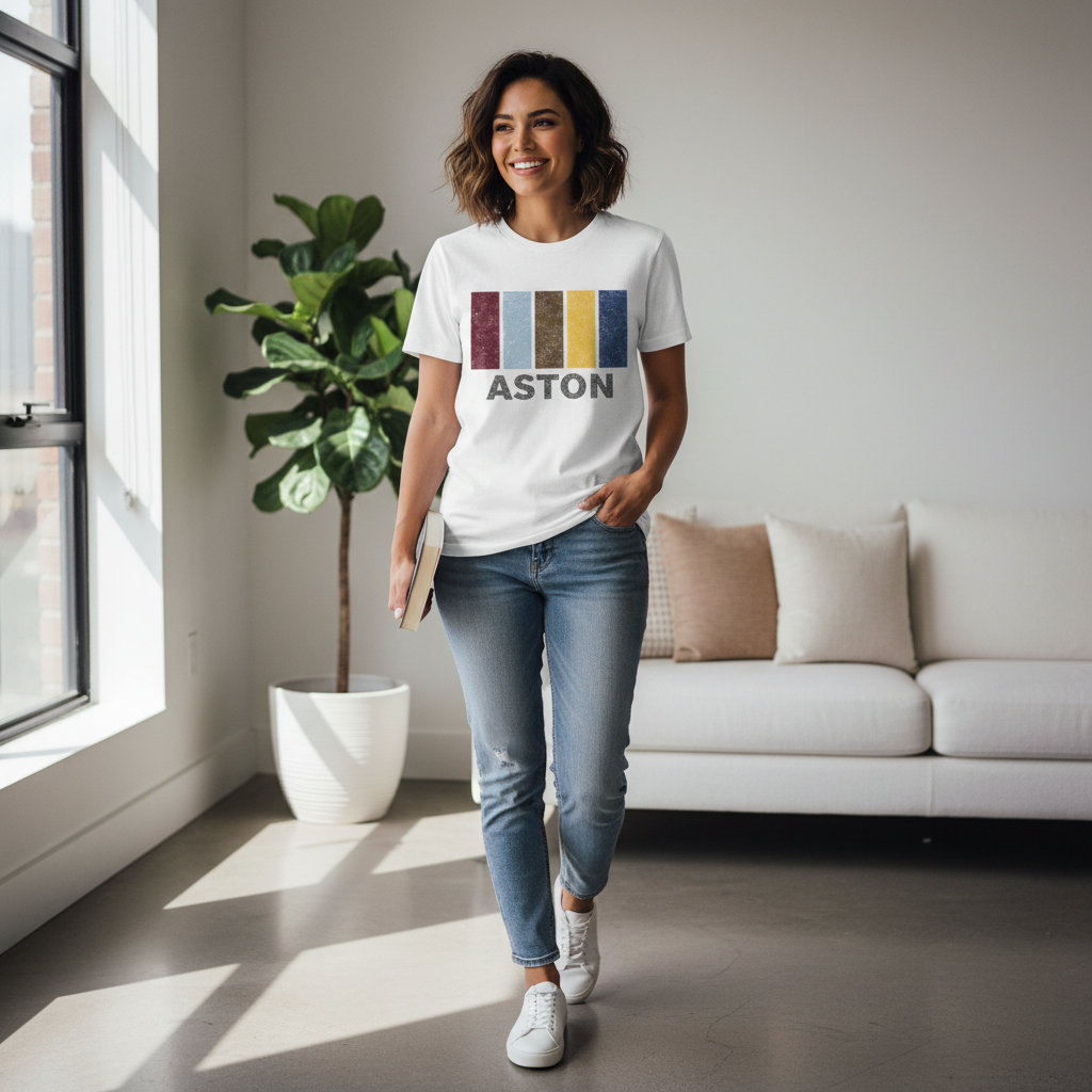 Aston - T-Shirt - Colour Block Design