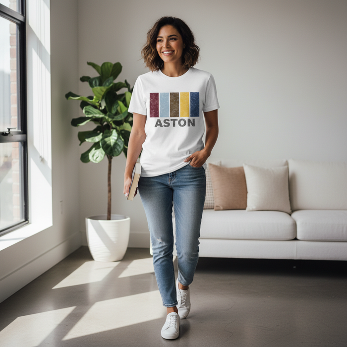 Aston - T-Shirt - Colour Block Design