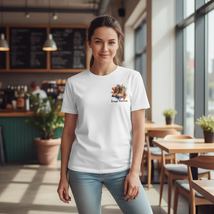 Kings Norton - T-Shirt - Colour Splash Design - Hiking Boots