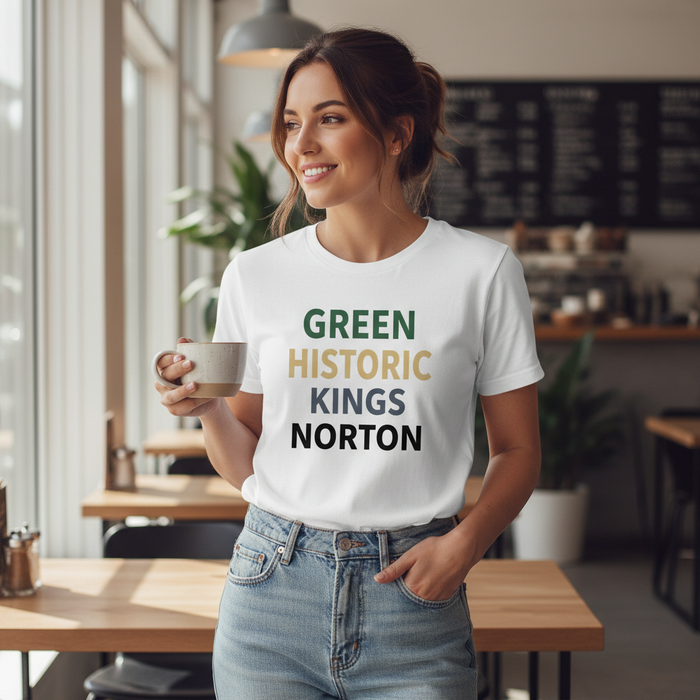 Kings Norton - T-Shirt - Minimal Type Stack Design