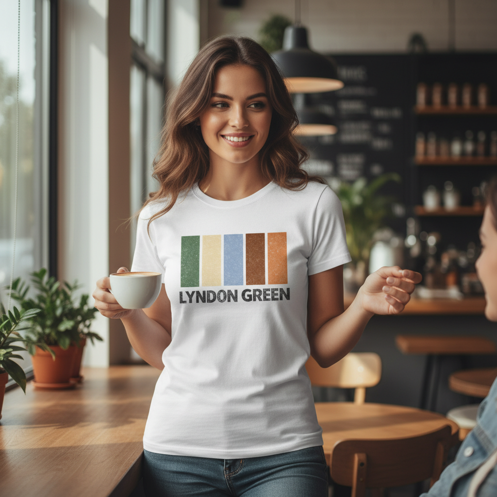 Lyndon Green - T-Shirt - Colour Block Design