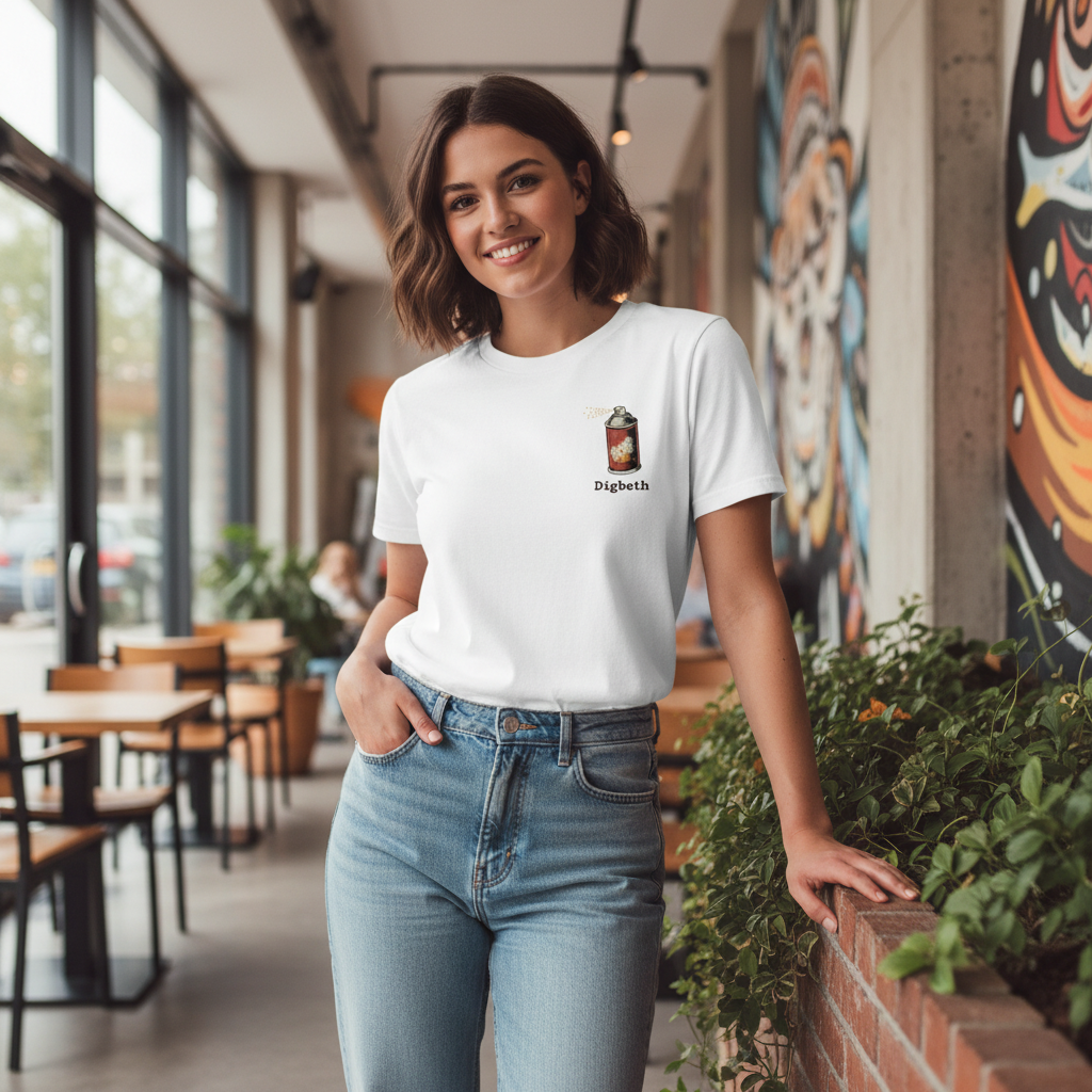 Digbeth - T-Shirt - Bold Indie Design - Spray Paint Can