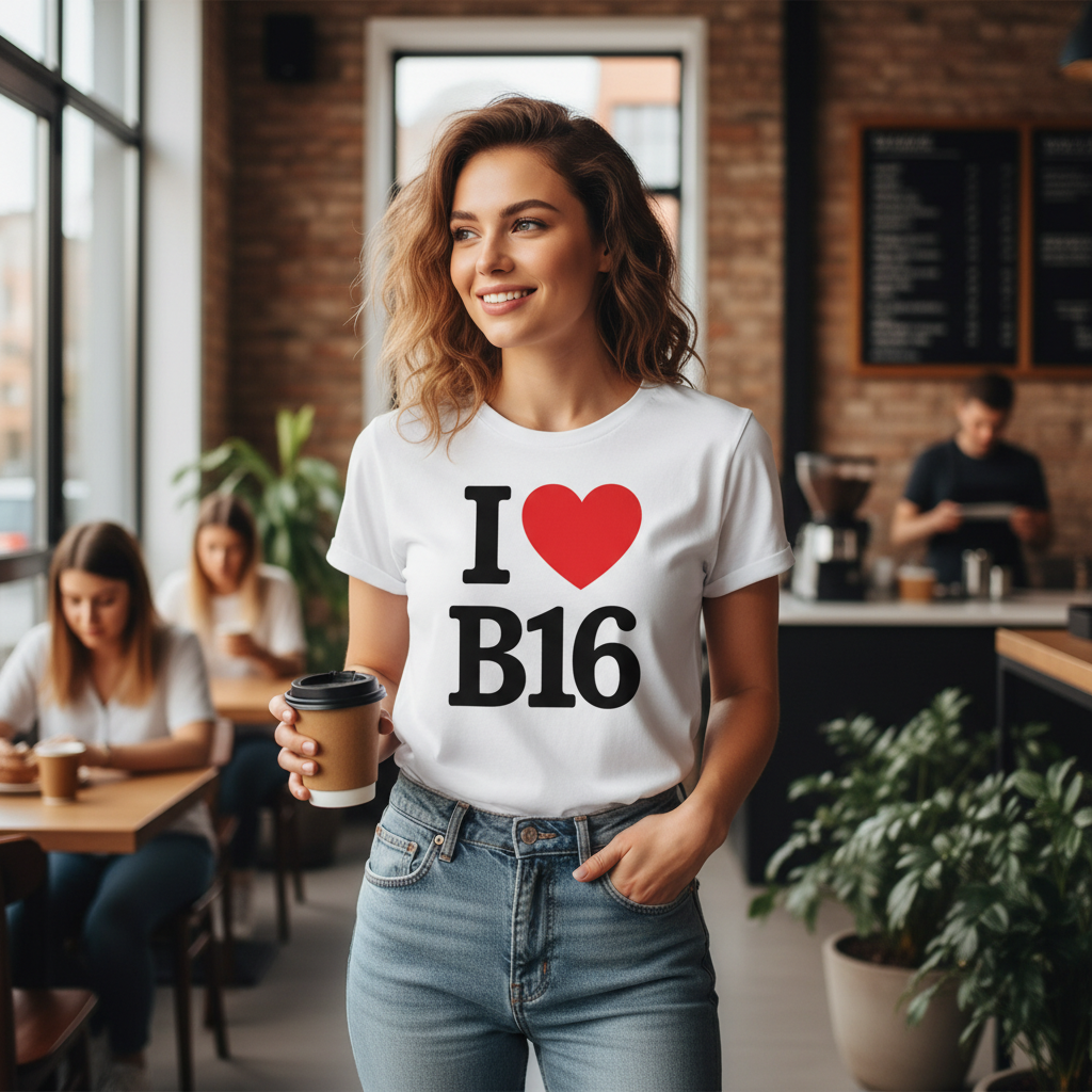 Ladywood - T-Shirt - I heart B16 Design