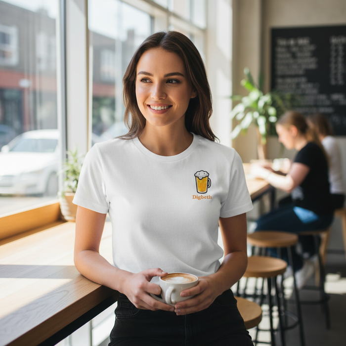 Digbeth - T-Shirt - Minimal Cool Design - Beer Glass