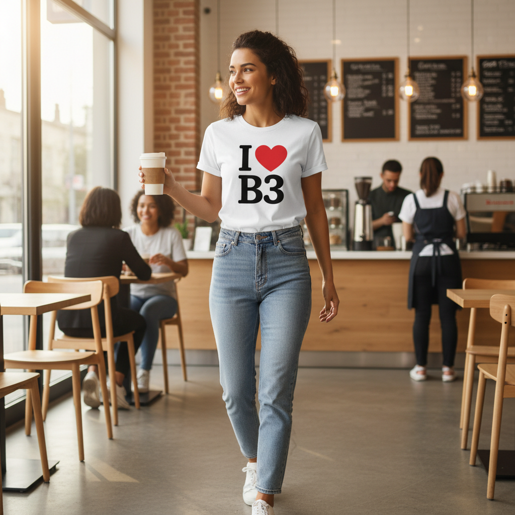 B3 - T-Shirt - I Heart B3 Design - Birmingham City Centre | Newhall Street