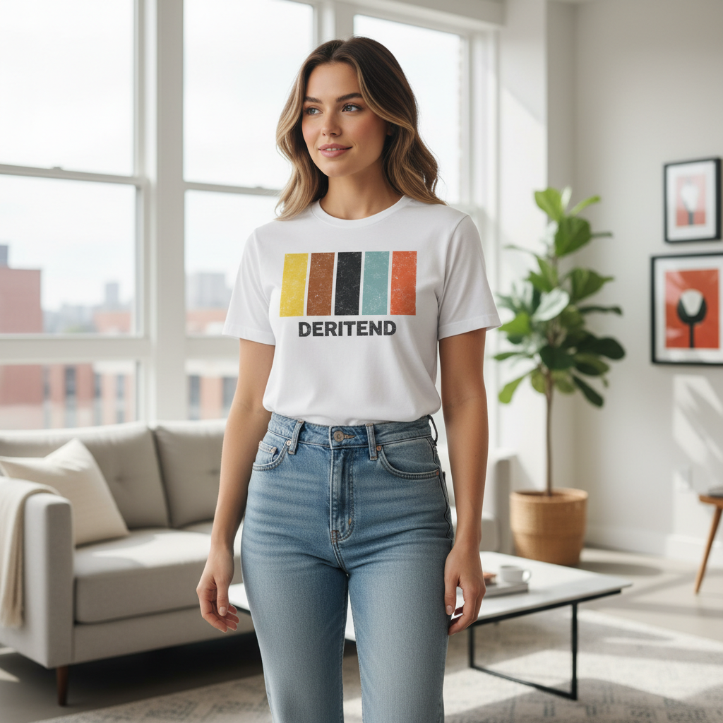 Deritend - T-Shirt - Colour Block Design