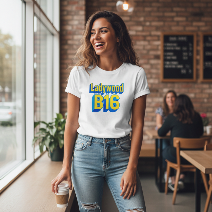 Ladywood - T-Shirt - Bold 3D Type Design