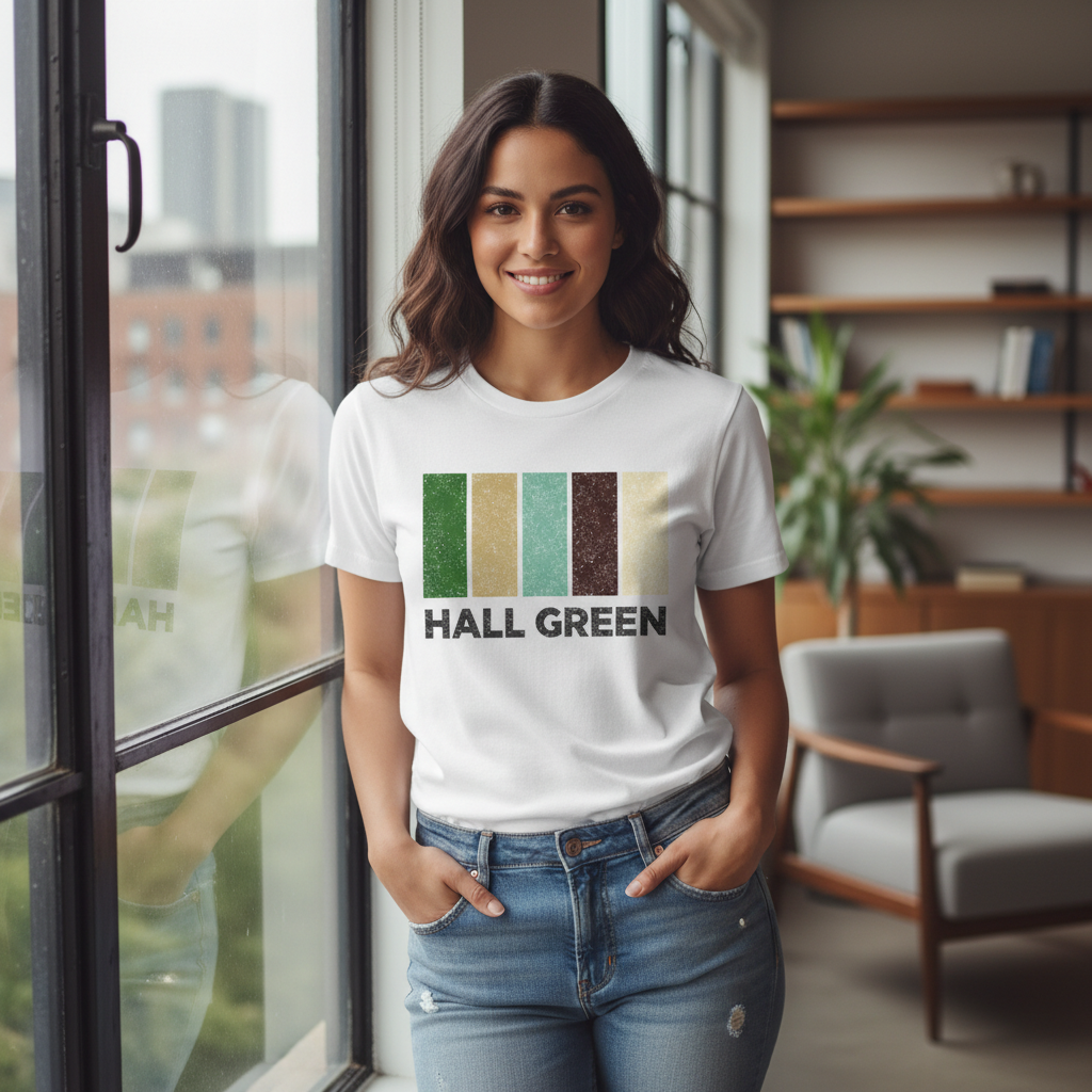 Hall Green - T-Shirt - Colour Block Design