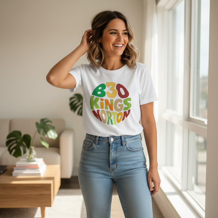 Kings Norton - T-Shirt - Colour Burst Design