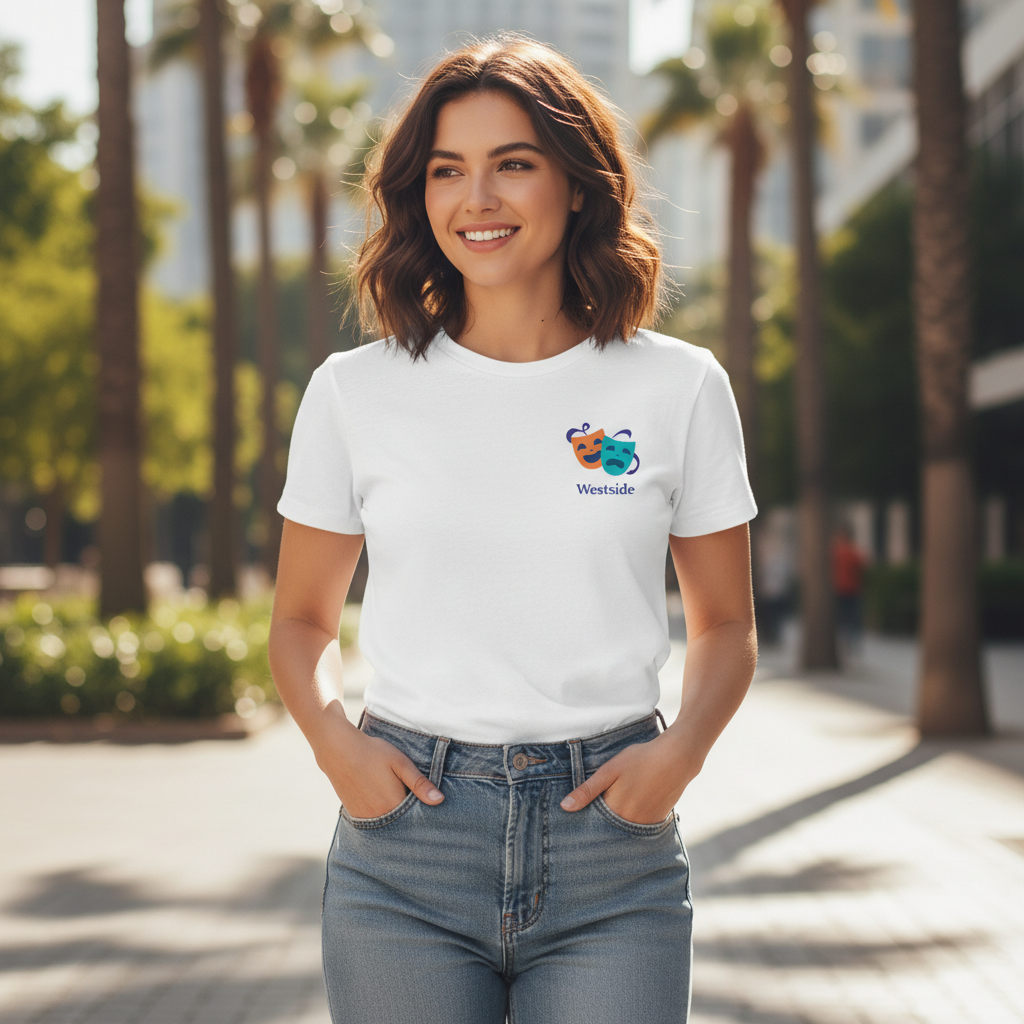 Westside - T-Shirt - Minimal Cool Design - Theatre Masks
