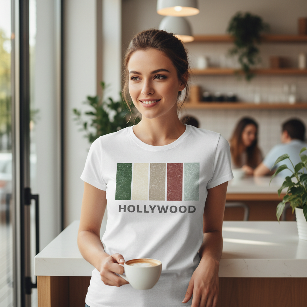 Hollywood - T-Shirt - Colour Block Design
