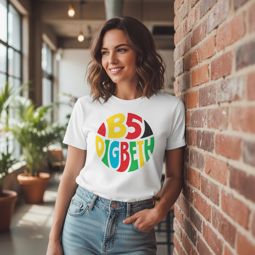 Digbeth - T-Shirt - Colour Burst Design
