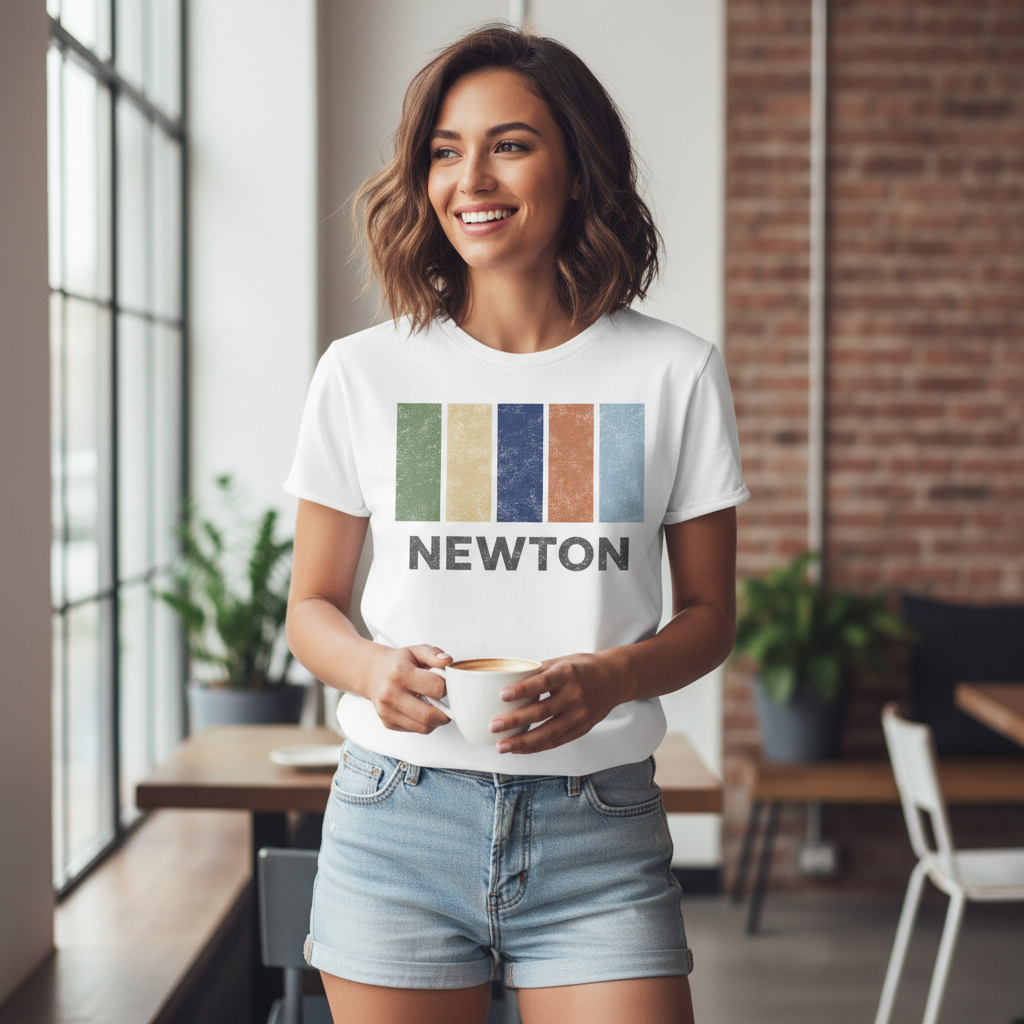 Newton - T-Shirt - Colour Block Design