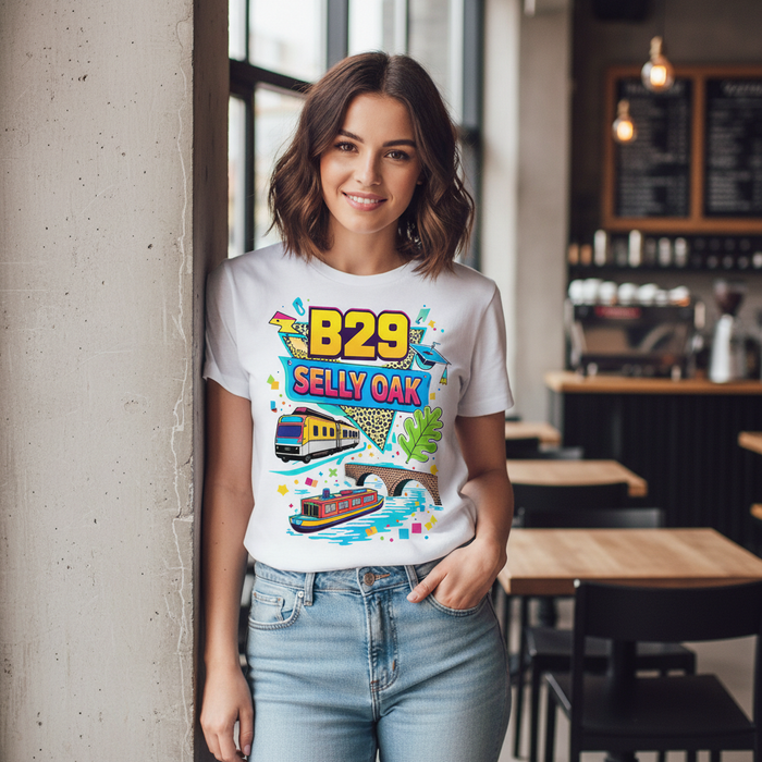 Selly Oak - T-Shirt - Playful Neon Vibe Design