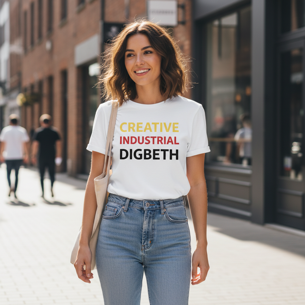 Digbeth - T-Shirt - Minimal Type Stack Design