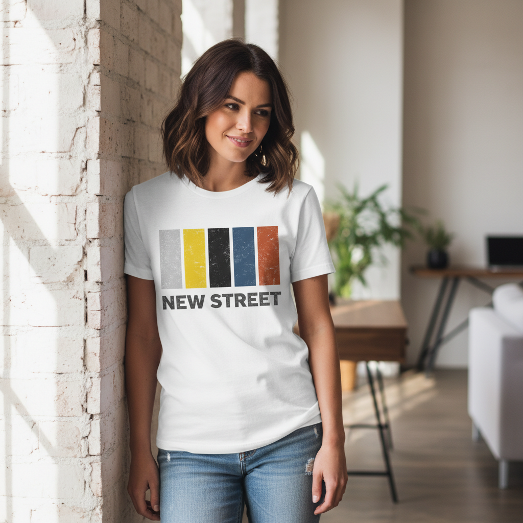 New Street - T-Shirt - Colour Block Design