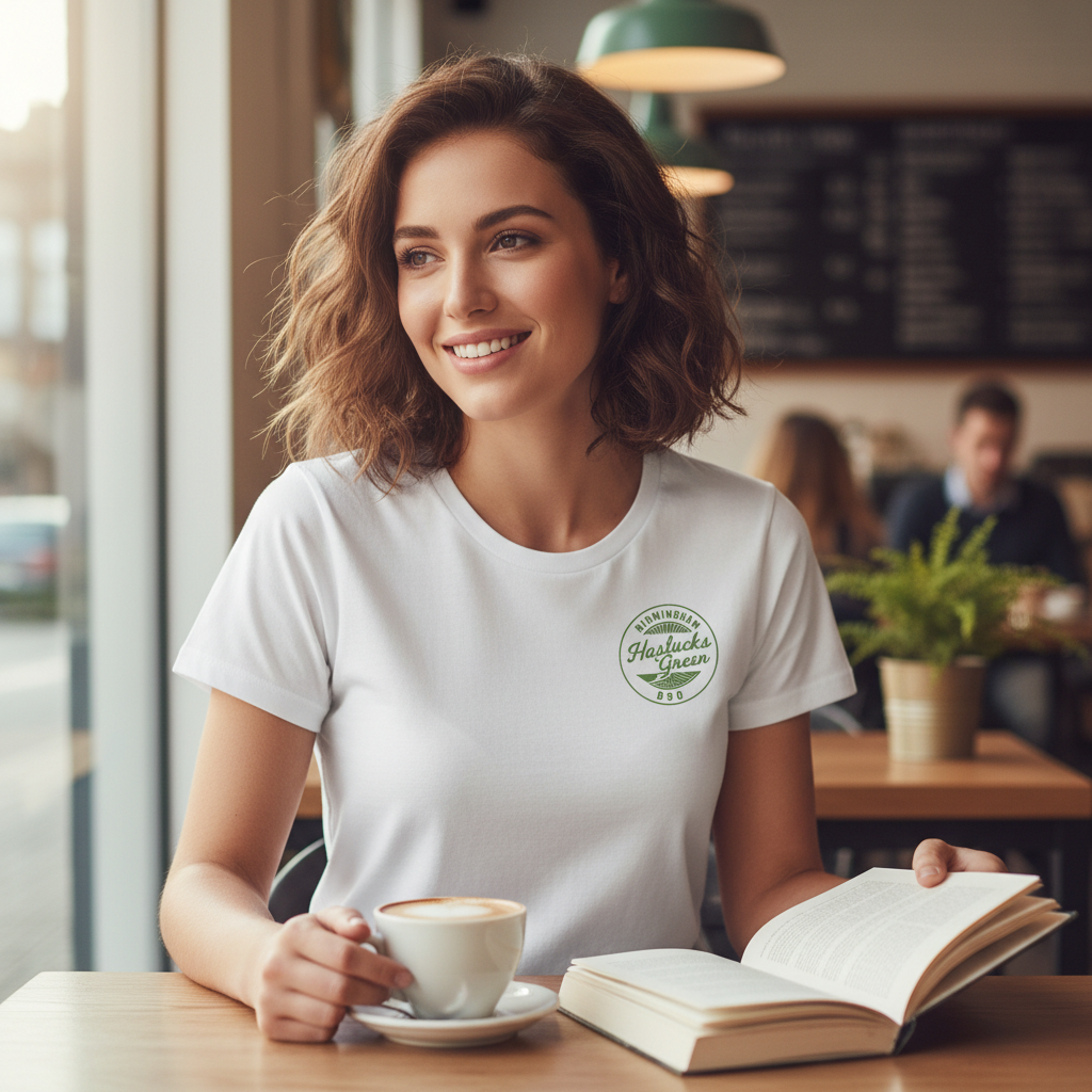 Haslucks Green - T-Shirt - B90 Vintage Stamp Design