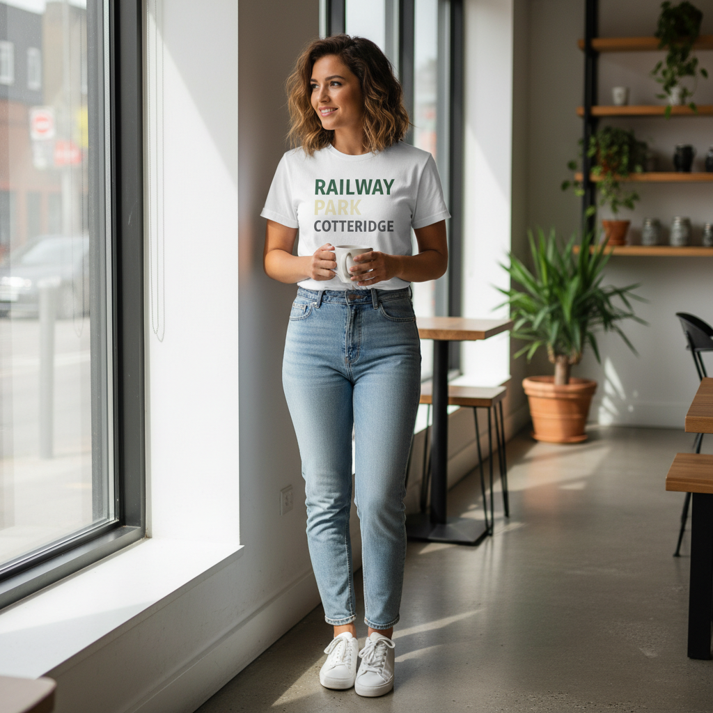 Cotteridge - T-Shirt - Minimal Type Stack Design