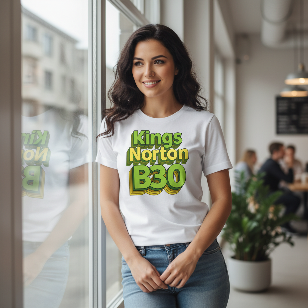 Kings Norton - T-Shirt - Bold 3D Type Design