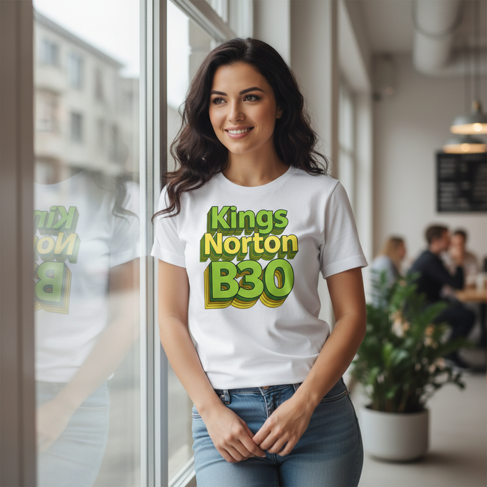 Kings Norton - T-Shirt - Bold 3D Type Design