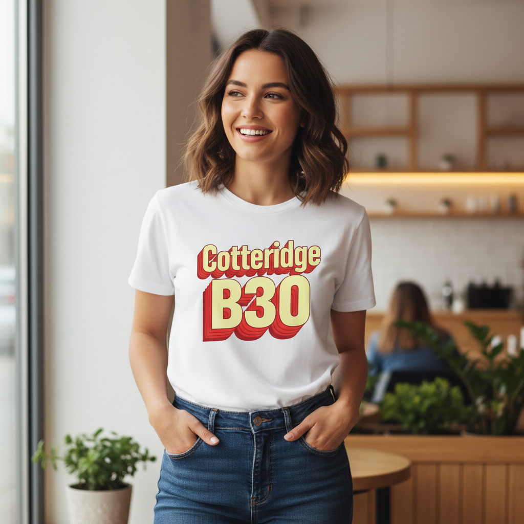 Cotteridge - T-Shirt - Bold 3D Type Design