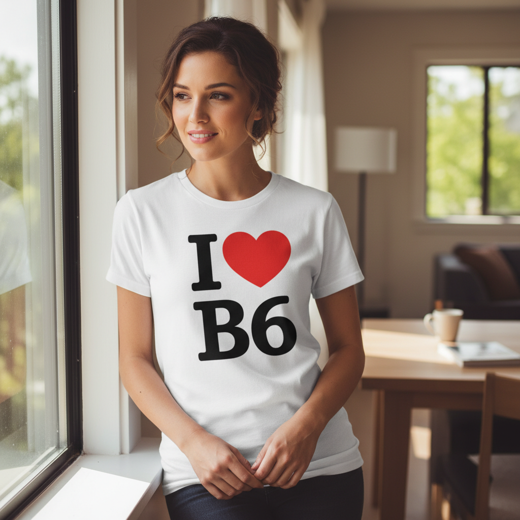 B6 - T-Shirt - I Heart B6 Design - Aston | Birchfield | Witton