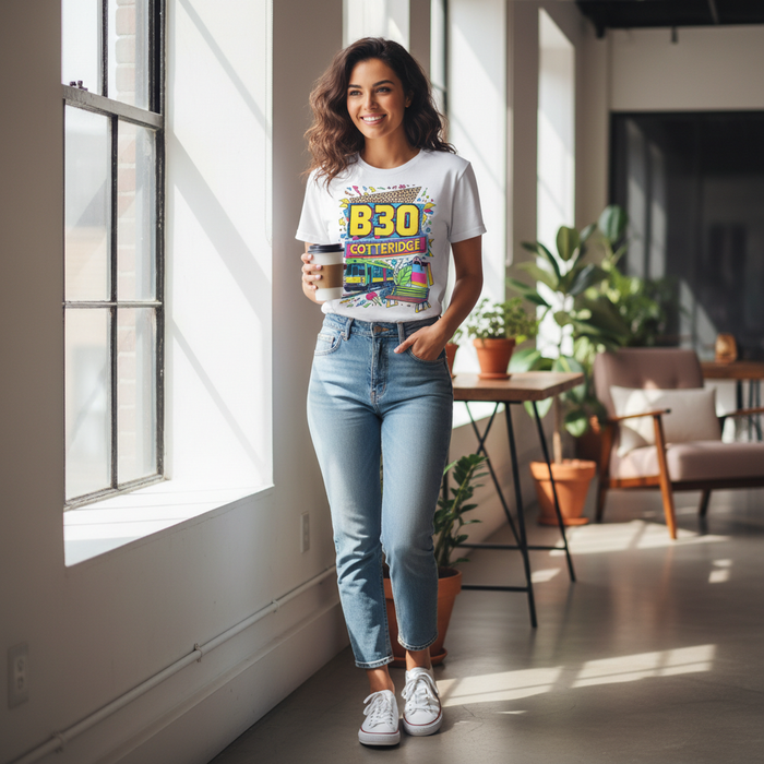 Cotteridge - T-Shirt - Playful Neon Vibe Design