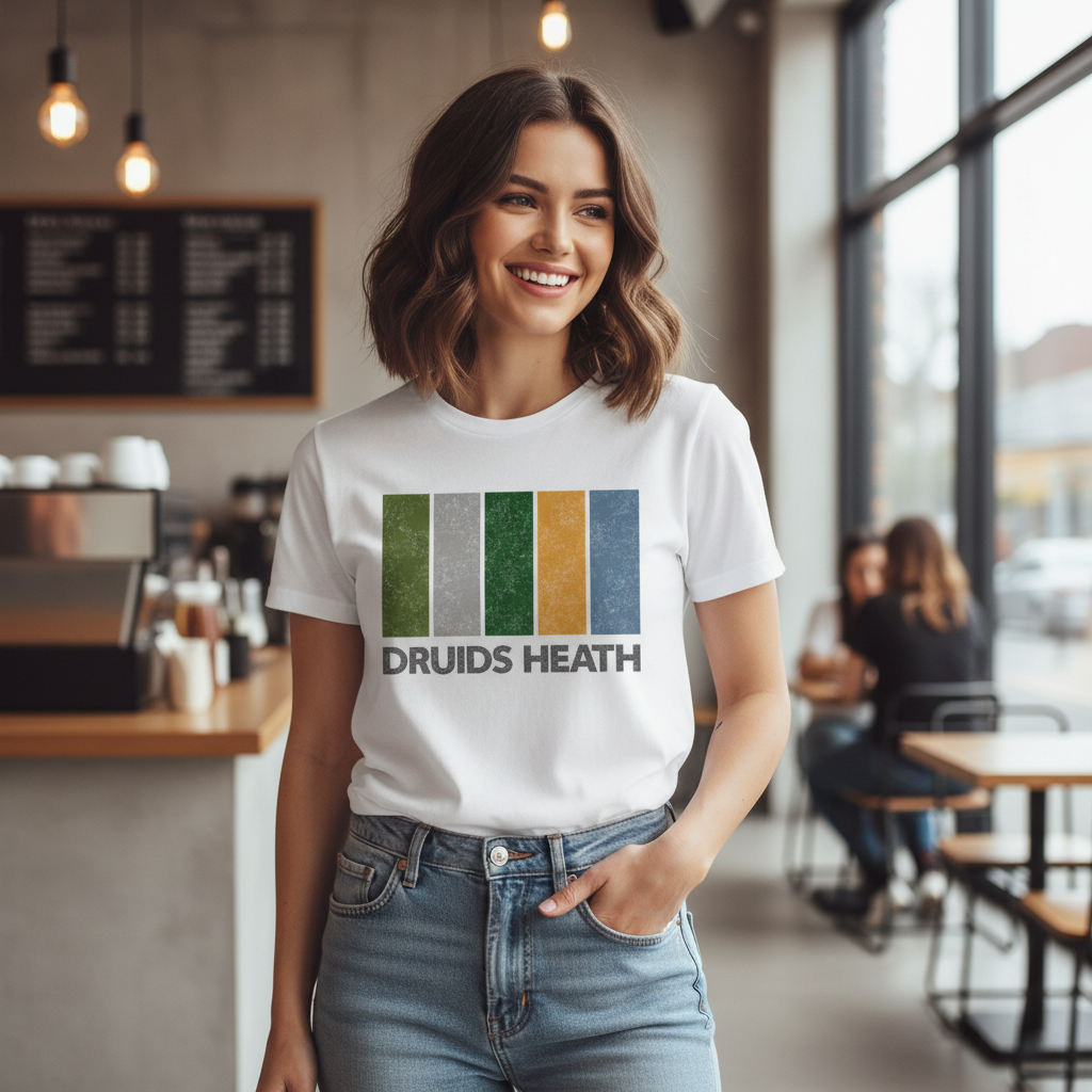 Druids Heath - T-Shirt - Colour Block Design