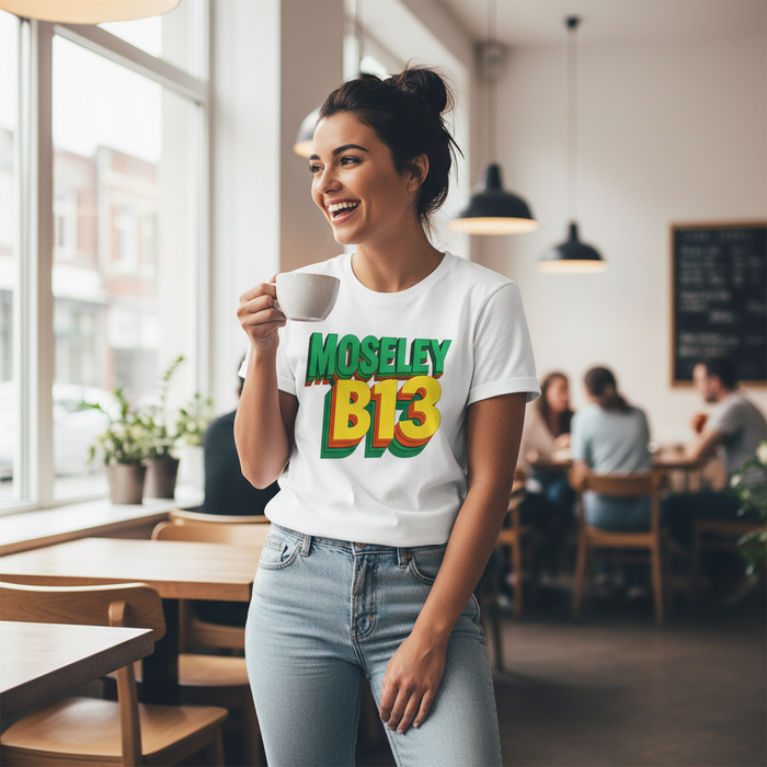 Moseley - T-Shirt - Bold 3D Type Design