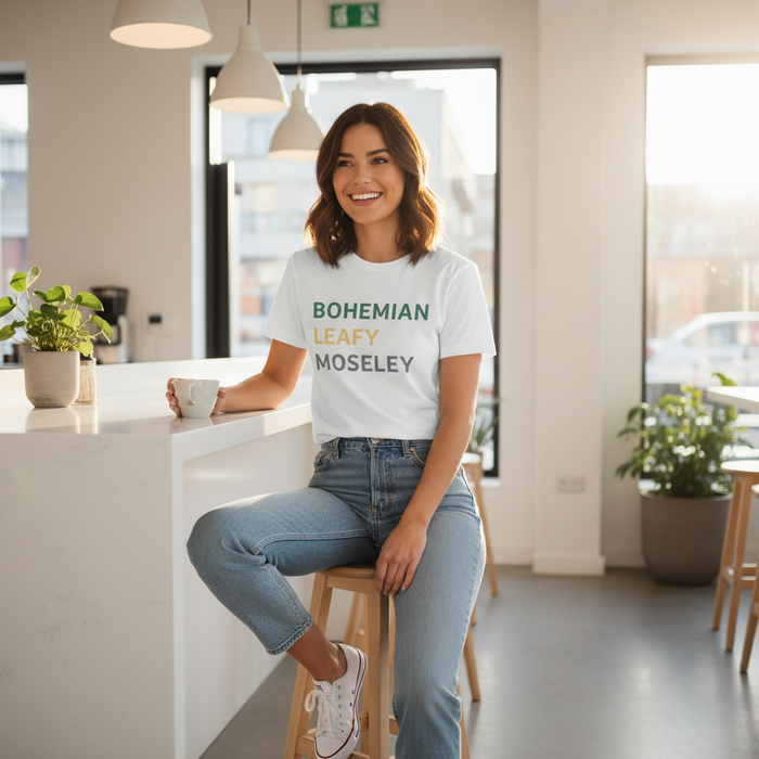 Moseley - T-Shirt - Minimal Type Stack Design