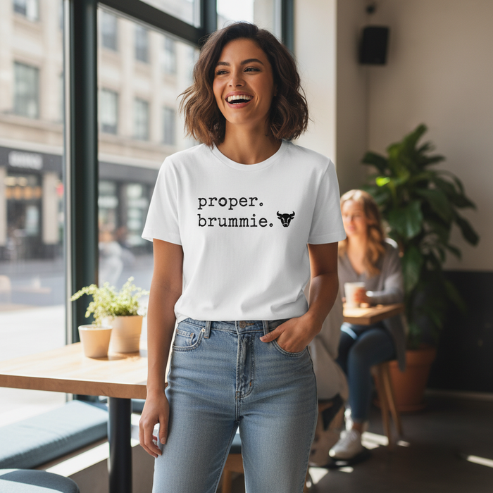 Birmingham - T-Shirt - Proper Brummie - Stamped Type