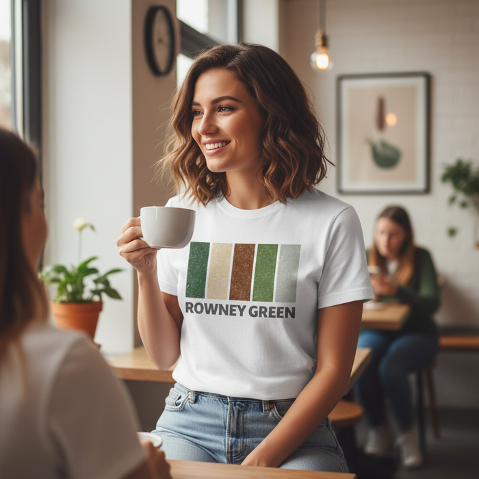 Rowney Green - T-Shirt - Colour Block Design