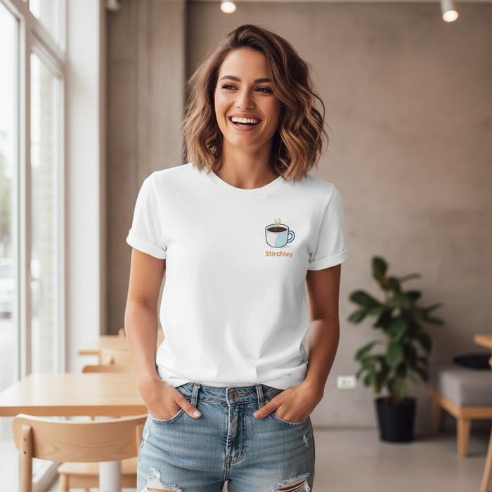 Stirchley - T-Shirt - Minimal Cool Design - Coffee Cup