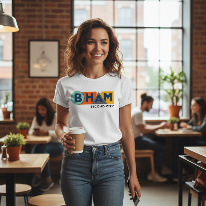 Birmingham - T-Shirt - BHAM Second City Bold Graphic