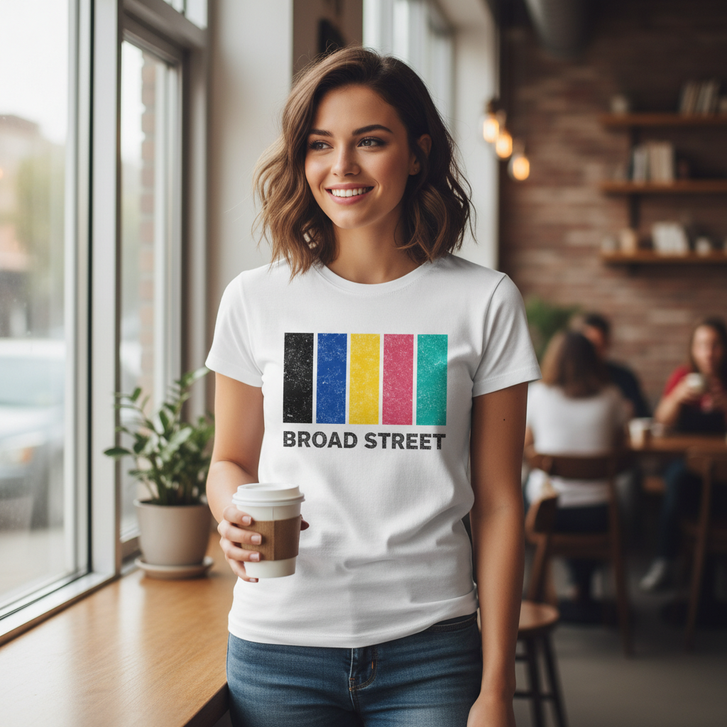 Broad Street - T-Shirt - Colour Block Design