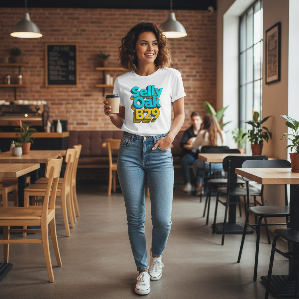 Selly Oak - T-Shirt - Bold 3D Type Design