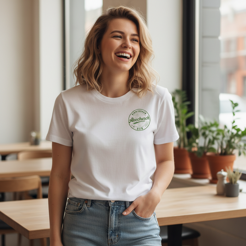 Alvechurch - T-Shirt - B48 Vintage Stamp Design