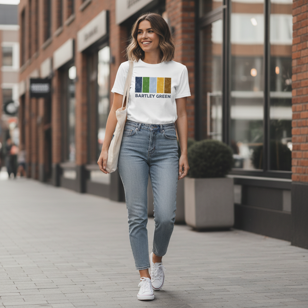 Bartley Green - T-Shirt - Colour Block Design