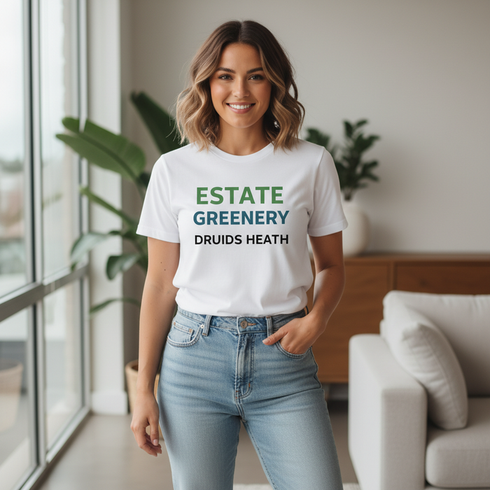 Druids Heath - T-Shirt - Minimal Type Stack Design