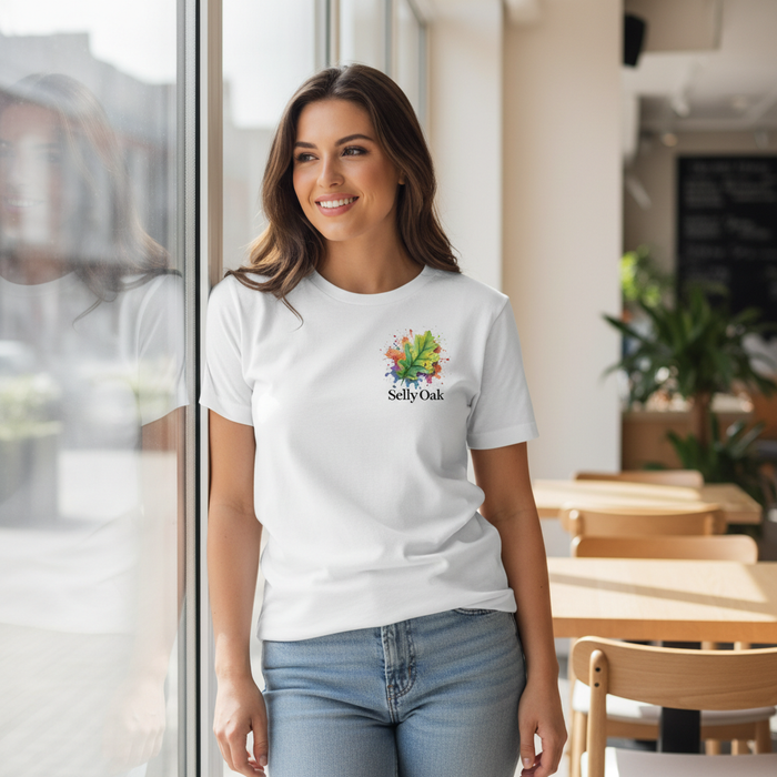 Selly Oak - T-Shirt - Colour Splash Design - Leaf