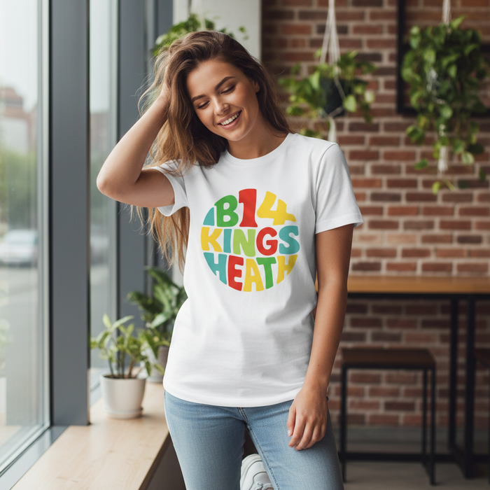 Kings Heath - T-Shirt - Colour Burst Design