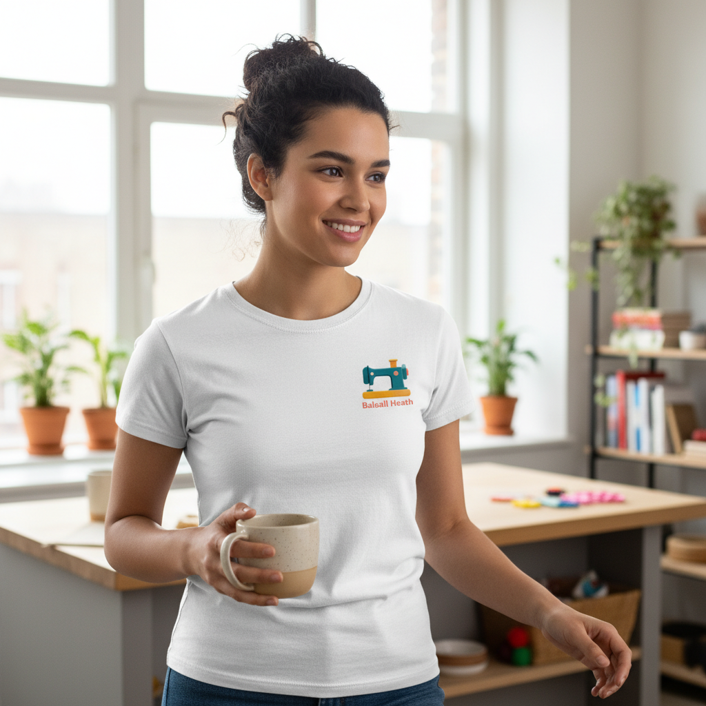 Balsall Heath - T-Shirt - Minimal Cool Design - Sewing Machine