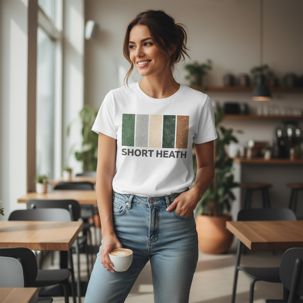 Short Heath - T-Shirt - Colour Block Design