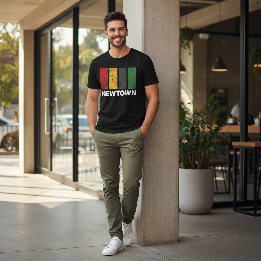 Newtown - T-Shirt - Colour Block Design