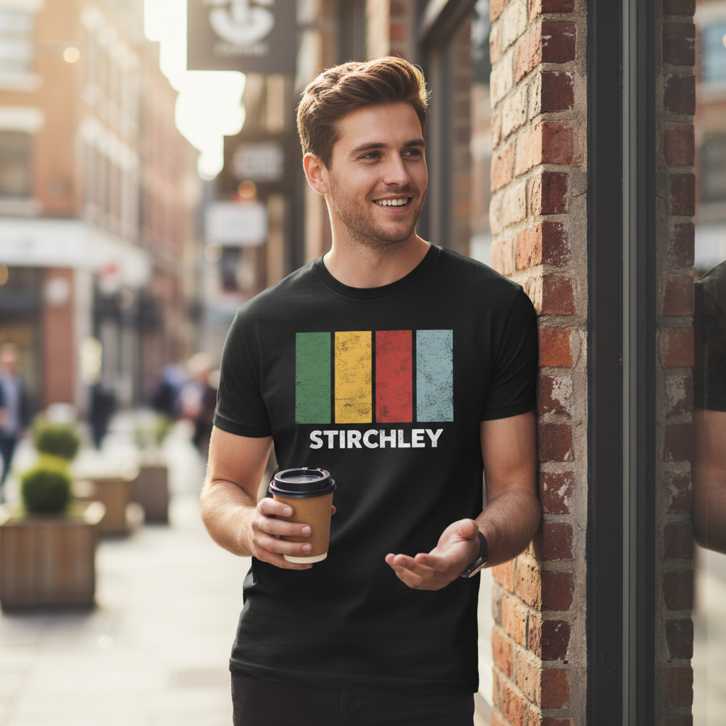 Stirchley - T-Shirt - Colour Block Design