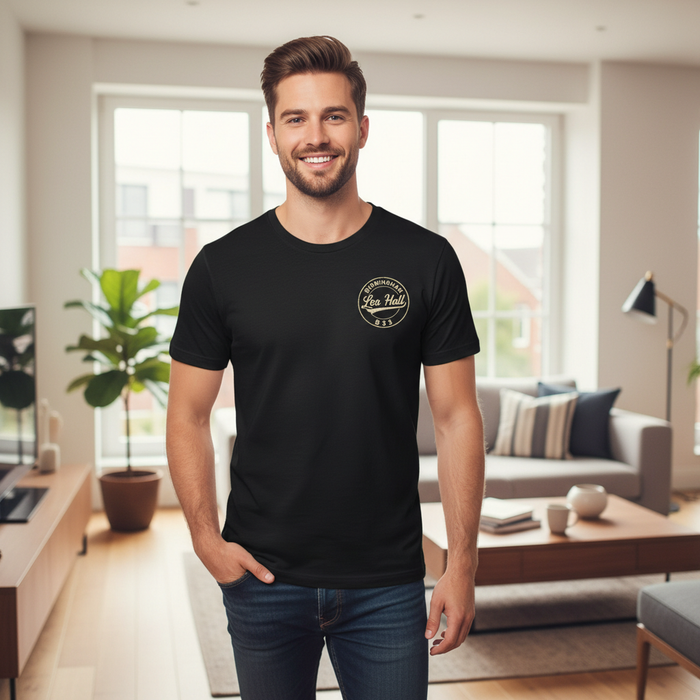 Lea Hall - T-Shirt - B33 Vintage Stamp Design