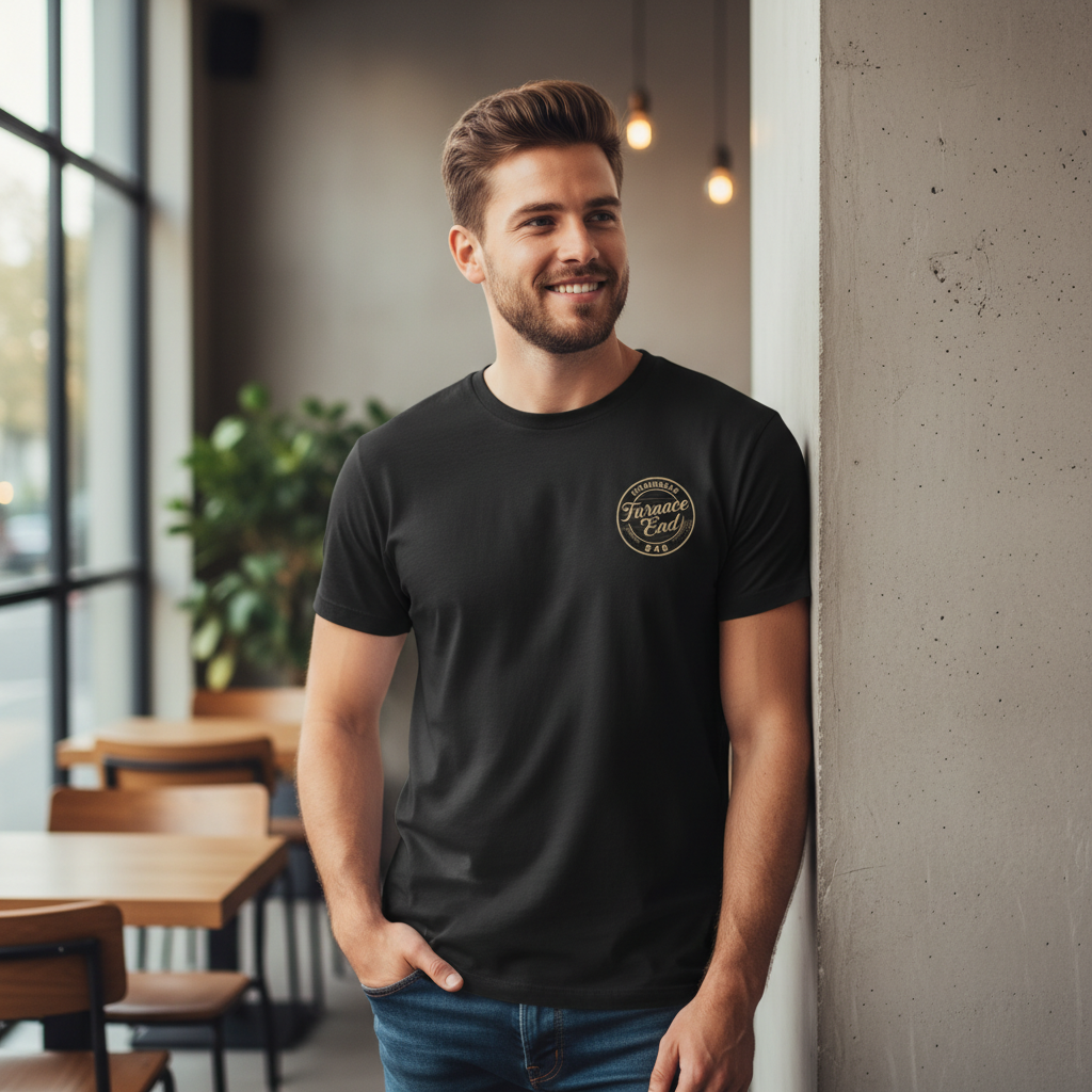 Furnace End - T-Shirt - B46 Vintage Stamp Design
