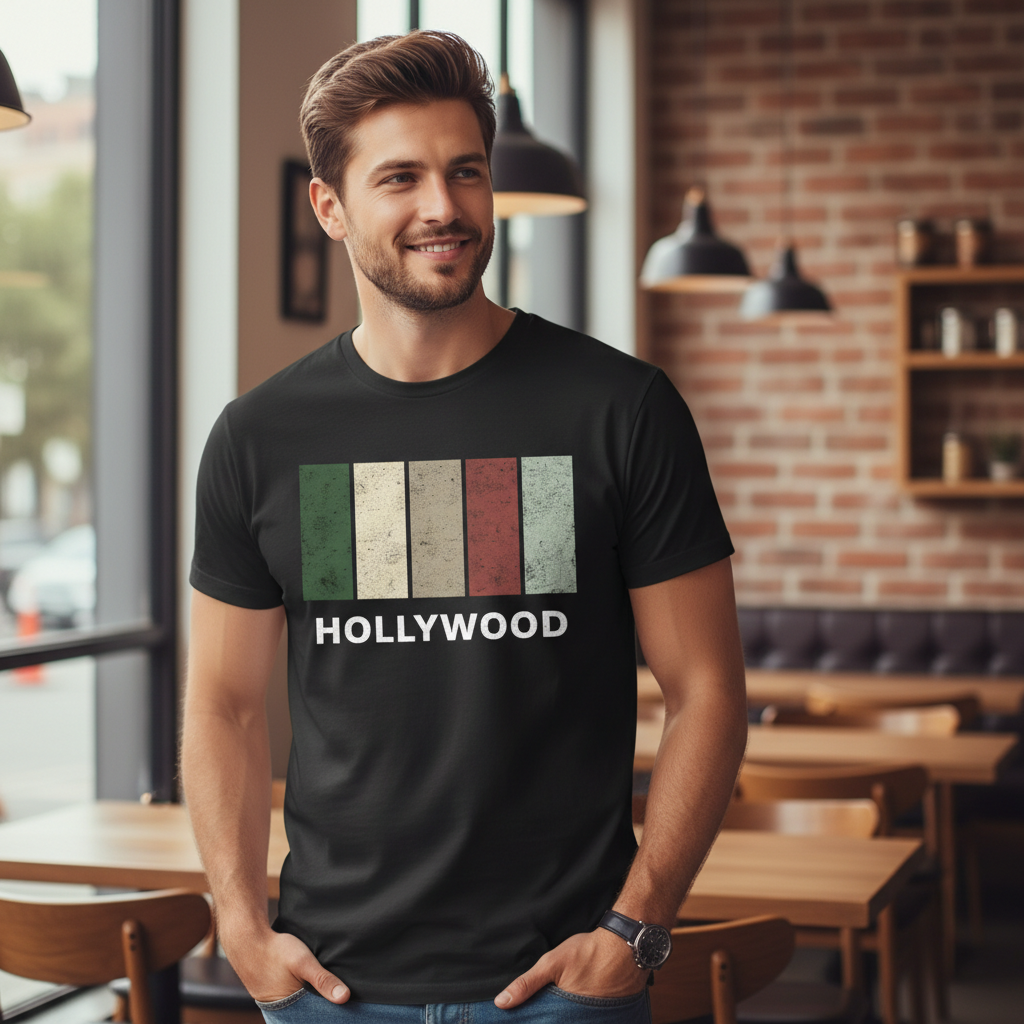 Hollywood - T-Shirt - Colour Block Design