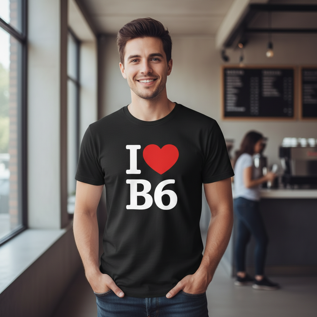 B6 - T-Shirt - I Heart B6 Design - Aston | Birchfield | Witton